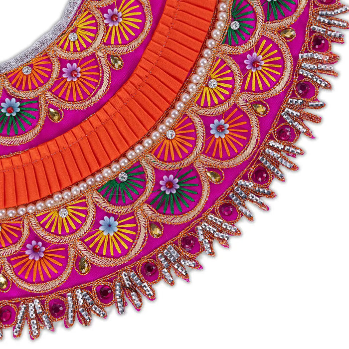 Devi Dress - 5.5 Inches | Amman Pavadai / Lehenga Patka / Mata Poshak for God Idol/ Assorted