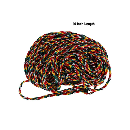 Dhaga Thread - 10 inches | Multi-Colour Dhaga Mala / Pooja Dhaga / Sacred Thread for Hand & Ritual Use - Pooja Rituals