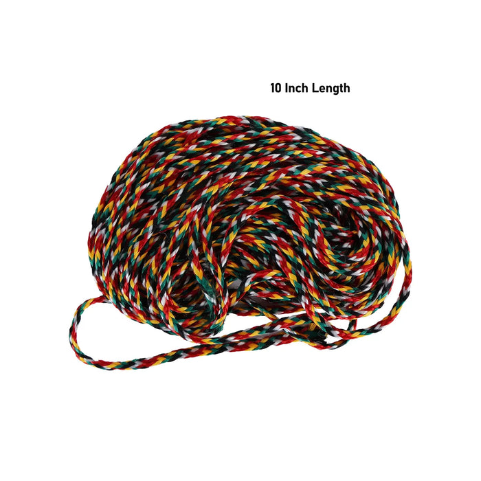 Dhaga Thread - 10 inches | Multi-Colour Dhaga Mala / Pooja Dhaga / Sacred Thread for Hand & Ritual Use - Pooja Rituals