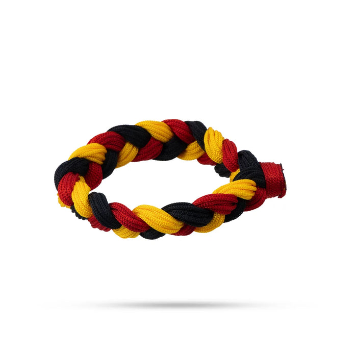 Multicolor Braided Band – 4 Inches | Rope Bracelet / Thread Wrist Band For Men & Women