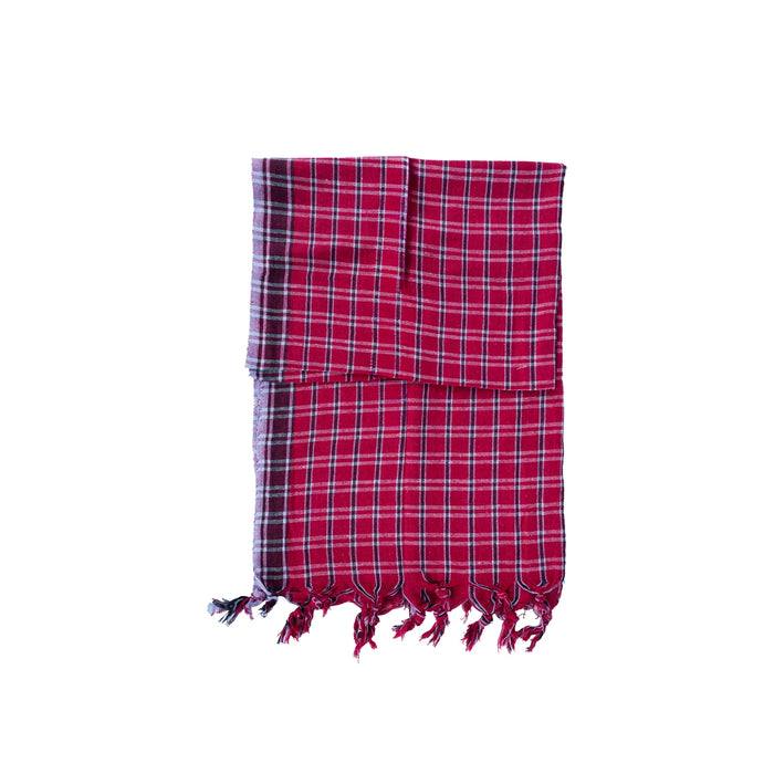 Towel - 1.8 Mtrs | Colour Angavastram/ Cotton Thundu / Kasavu Shawl / Gamcha