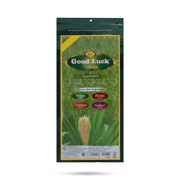 Cycle Kewda Good luck Incense Sticks - 100 Gms | Scent Sticks / Agarbatti / Agarbathi For Pooja - Agarbatti & Incense