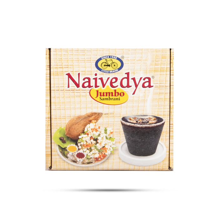 Cycle Naivedya Jumbo Sambrani - 4 Pcs | Guggal/ Loban/ Dhoop for Pooja