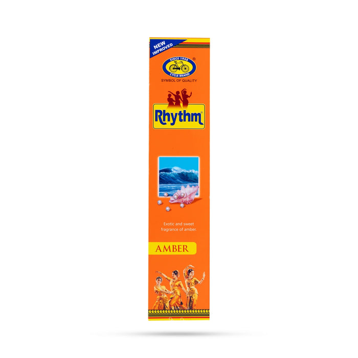 Cycle Rhythm Amber Incense Sticks - 97 Gms | Agarbatti/ Scent Sticks/ Agarbathi for Pooja - Agarbatti & Incense