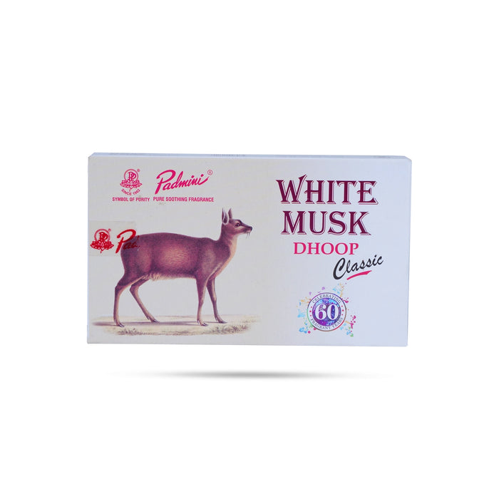 Padmini White Musk Classic Dhoop Sticks - 15 Sticks | Sambrani Dhoop/ Dhoop Batti for Pooja