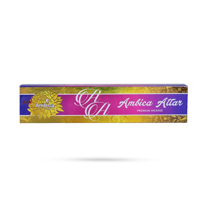 Ambica Attar Premium Incense Sticks - 30 Pcs | Agarbathi/ Agarbatti/ Scent Sticks for Pooja - Agarbatti & Incense