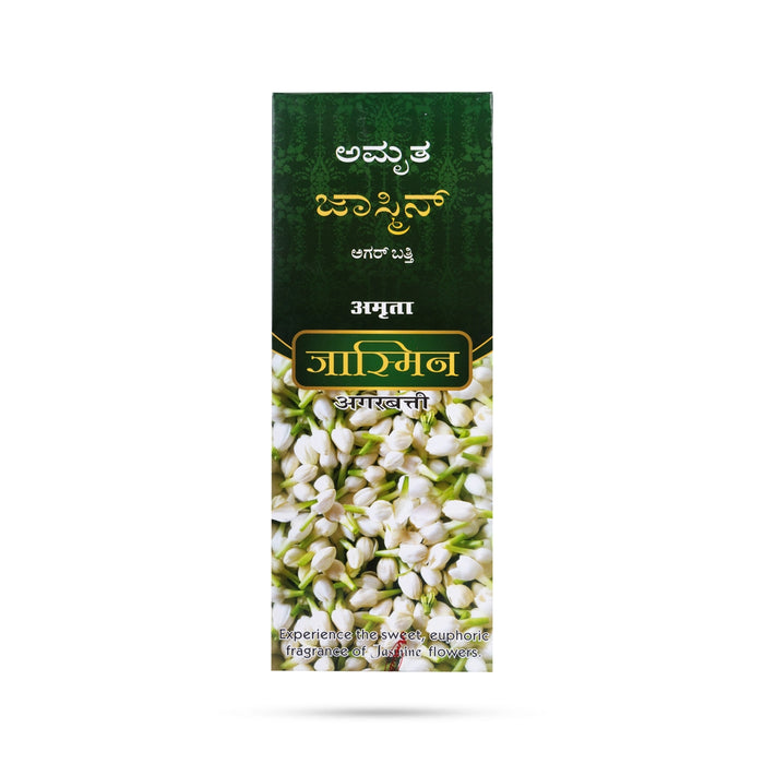 Amrutha Jasmine Premium Incense Sticks - 90 Gms | Agarbatti/ Scent Sticks/ Agarbathi for Pooja - Agarbatti & Incense