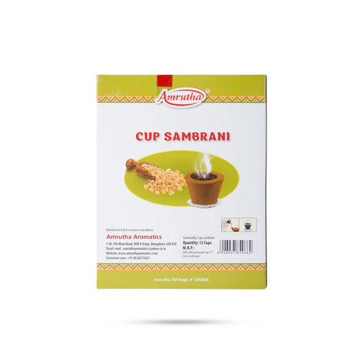 Amrutha Cup Sambrani | Sambrani Cup / Dhoop Cups For Spiritual & Aromatic Atmosphere - Dhoop & Sambrani