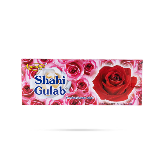 Amrutha Shahi Gulab Premium Incense Sticks - 90 Gms | Agarbatti/ Scent Sticks/ Agarbathi for Pooja - Agarbatti & Incense
