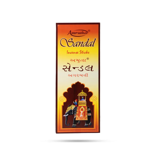 Amrutha Sandal Incense – 90 Gms | Scent Sticks / Agarbathi For Spiritual & Pleasant Fragrance - Agarbatti & Incense
