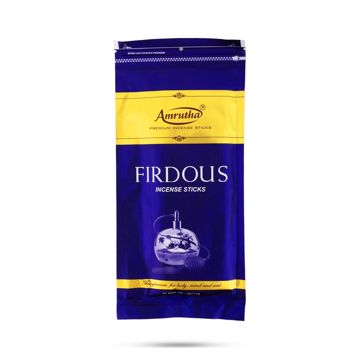 Amrutha Firdous Incense Sticks - 115 Gms | Agarbathi / Scent Sticks for Living Room & Pooja Space