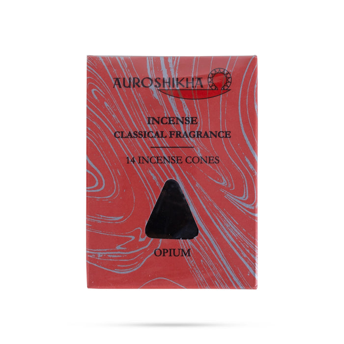 Incense Classical Fragrance Cones Opium - 14 Pcs| Incense Cones / Dhoop Cones/ Sambrani Cones for Pooja