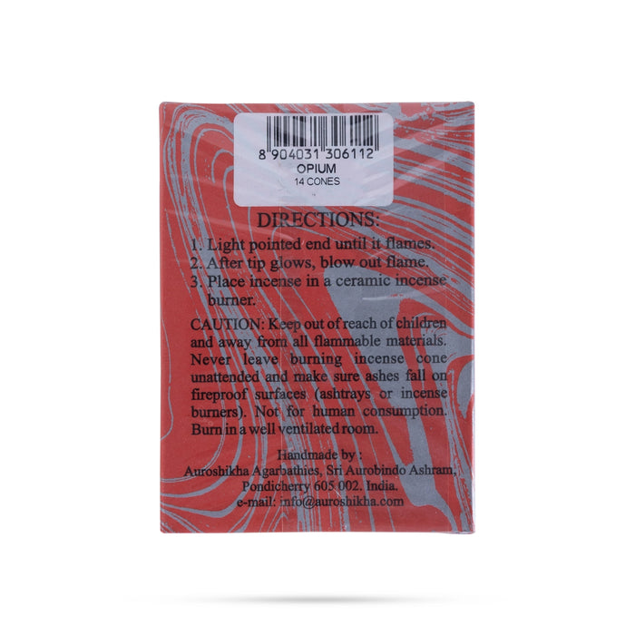 Incense Classical Fragrance Cones Opium - 14 Pcs| Incense Cones / Dhoop Cones/ Sambrani Cones for Pooja