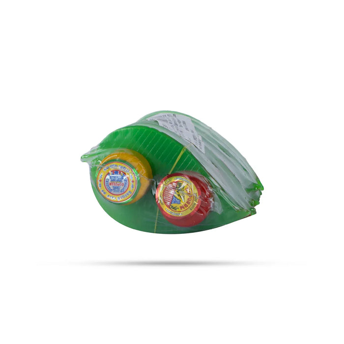 Gopuram Leaf Set Manjal Kumkum – 10 Pcs | Manjal Kungumam Set For Pooja & Auspicious Return Gift