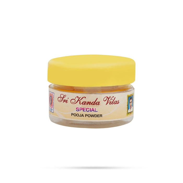 Kanda Vilas Sandal Pooja Powder - 8 Gms | Chandan Powder/ Abhisheka Powder/ Sandalwood Powder for Pooja - Chandan