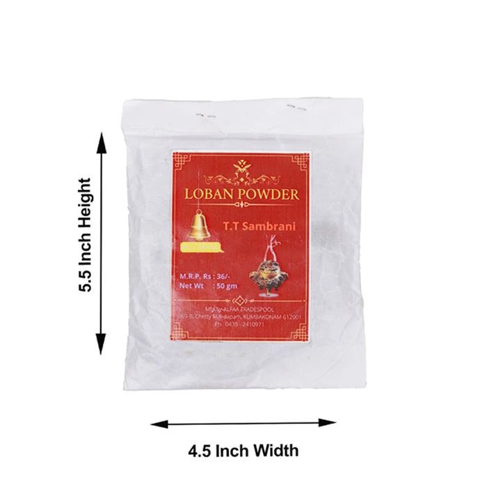 Bell TT Loban Sambrani Powder - 50 Gms | Guggal/ Dhoop Powder for Pooja