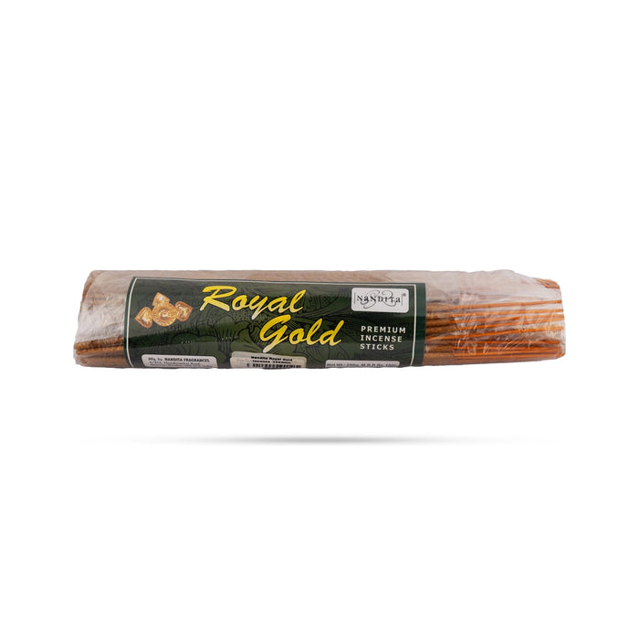 Nandita Royal Gold Incense - 250 Gms | Scent Sticks / Agarbatti / Agarbathi For Home & Pooja - Agarbatti & Incense