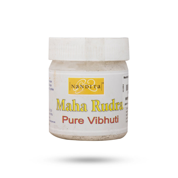 Nandita Maha Rudra Pure Vibhuti - 50 Gms | Bhasma/ Viboothi/ Thiruneeru for Pooja