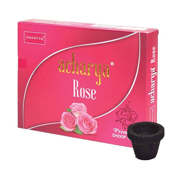 Nandita Premium Dhoop Cups 12Pcs - Acharya Rose