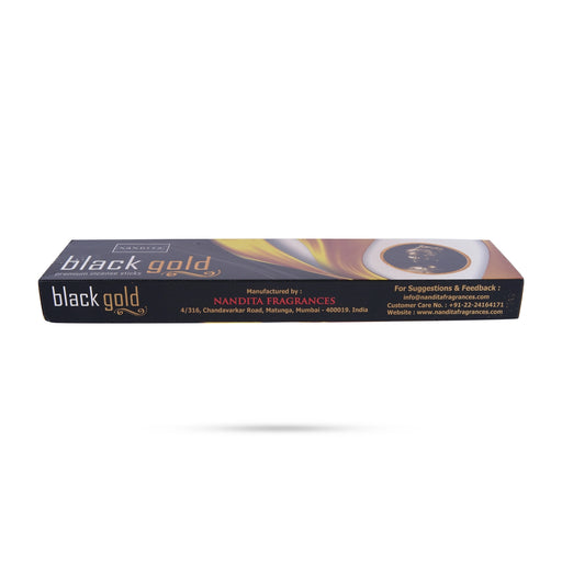 Nandita Black Gold Premium Incense Stick - 50 Gms | Agarbatti/ Agarbathi for Pooja - Agarbatti & Incense