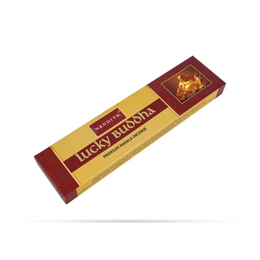 Nandita Lucky Buddha Premium Masala Incense - 50Gms | Agarbathi / Scent Sticks / Incense Sticks for Pooja - Agarbatti & Incense