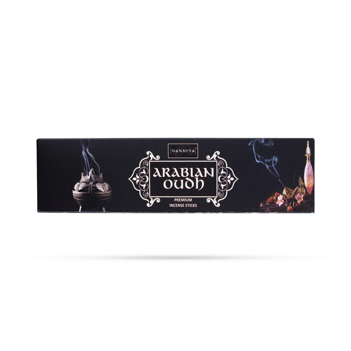 Nandita Arabian Oudh Premium Incense Sticks - 50 Gms | Agarbatti/ Agarbathi for Pooja