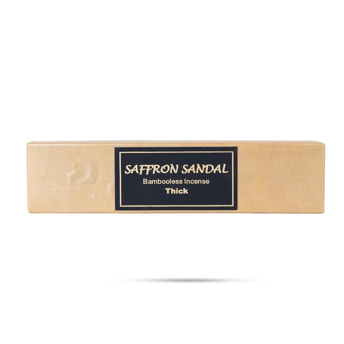 Saffron Sandal Bambooless Incense Sticks | Agarbatti/ Agarbathi/ Scent Sticks for Pooja - Agarbatti & Incense