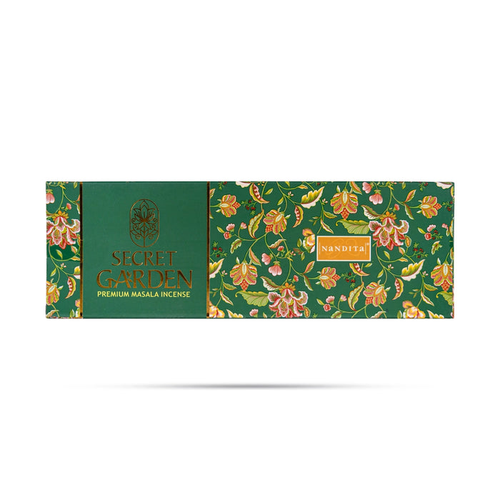 Nandita Secret Garden Premium Masala Incense - 50gms | Agarbatti / Scent Sticks / Agarbathi For Home & Pooja - Agarbatti & Incense