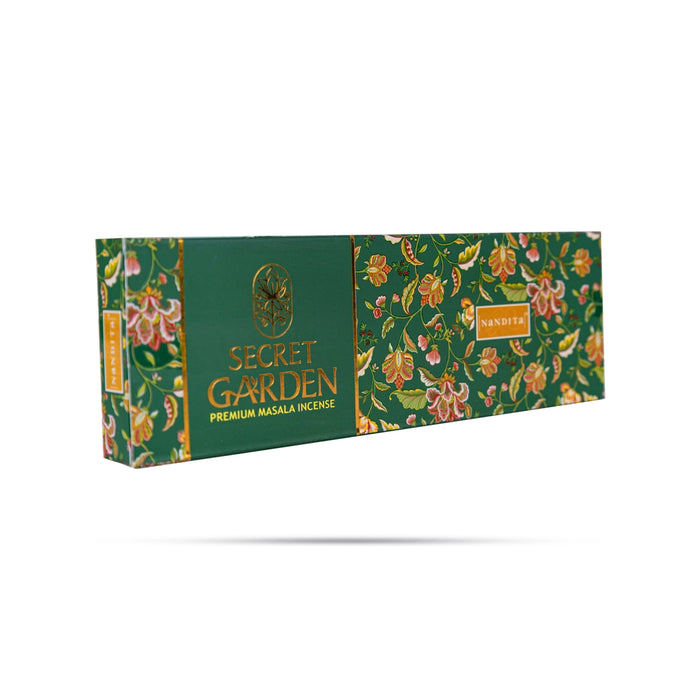 Nandita Secret Garden Premium Masala Incense - 50gms | Agarbatti / Scent Sticks / Agarbathi For Home & Pooja - Agarbatti & Incense