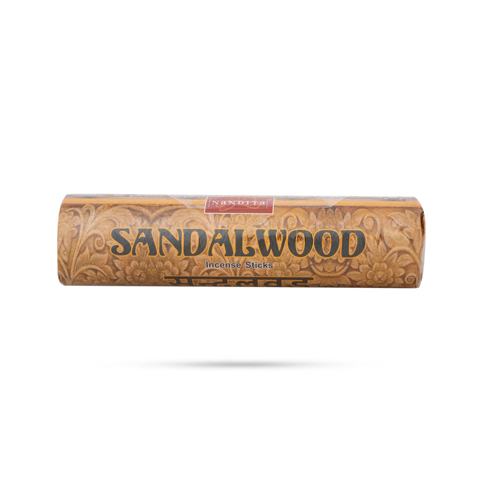Nandita Sandalwood Incense Sticks Roll - 225 Gms | Agarbatti/ Agarbathi/ Scent Sticks For Daily Pooja - Agarbatti & Incense
