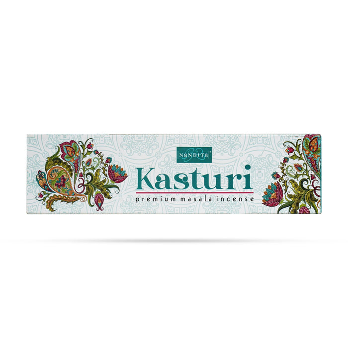 Nandita Kasturi Masala Incense Stick - 50 Gms | Agarbathi / Scent Sticks / Incense Sticks for Pooja - Agarbatti & Incense