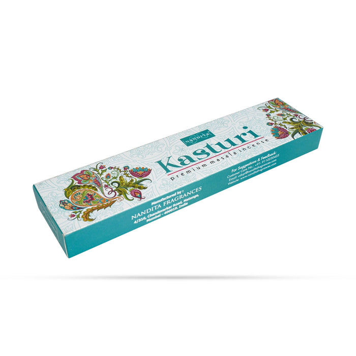 Nandita Kasturi Masala Incense Stick - 50 Gms | Agarbathi / Scent Sticks / Incense Sticks for Pooja - Agarbatti & Incense