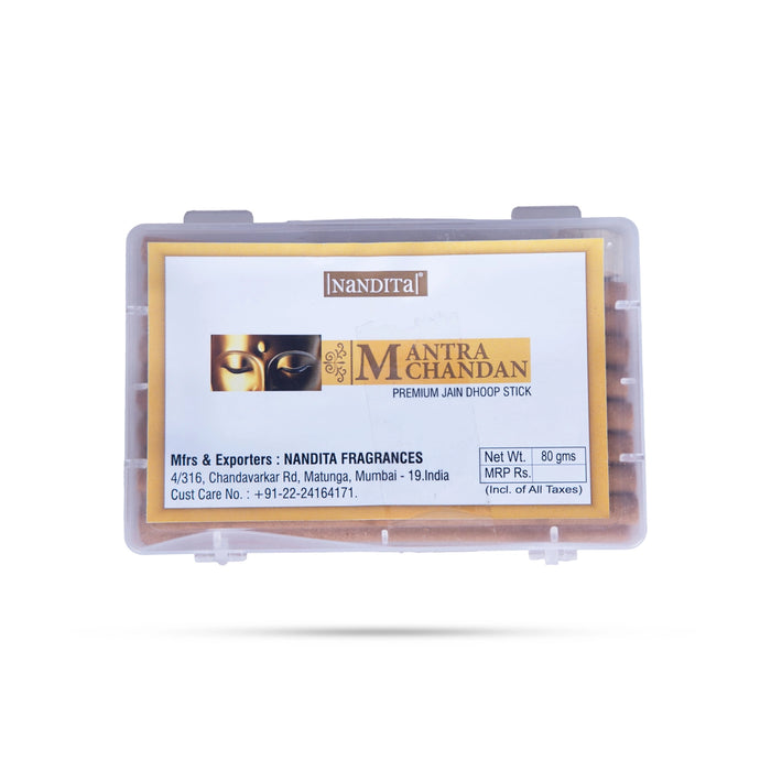 Nandita Mantra Chandan Permium Jain Dhoop Stick are a fragrant and aromatic option to create Peaceful Atmosphere.