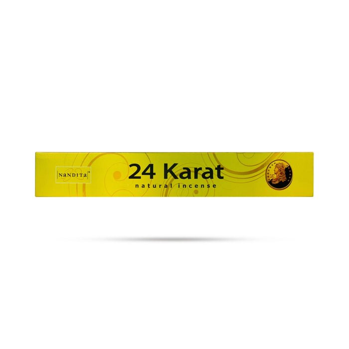 Nandita 24 Karat Natural Incense Sticks | Agarbatti/ Agarbathi/ Scent Sticks For Divine Fragrance - Agarbatti & Incense