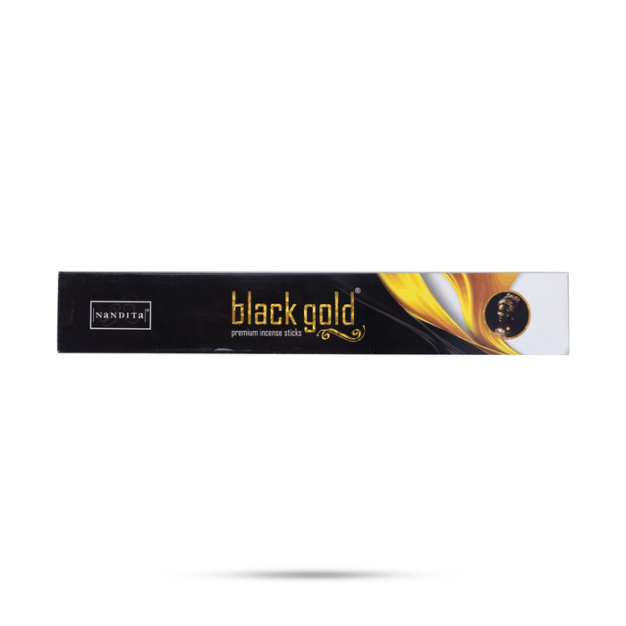Nandita Black Gold Premium Incense Sticks - 7 Sticks | Scent Sticks / Agarbatti/ Agarbathi For Pooja