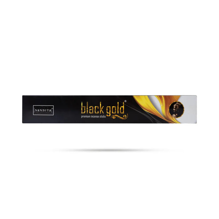 Nandita Black Gold Premium Incense Sticks - 7 Sticks | Scent Sticks / Agarbatti/ Agarbathi For Pooja
