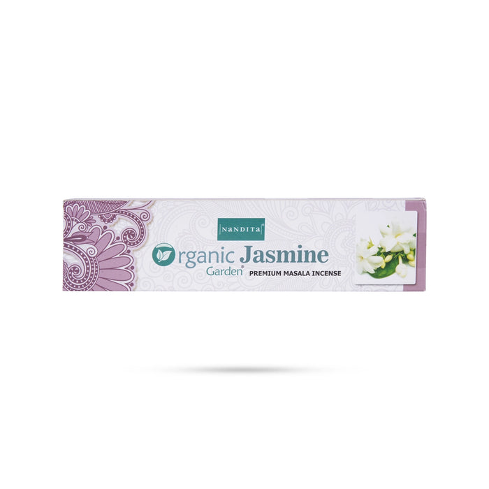 Nandita Organic Jasmine Garden Premium Masala Incense Stick | Agarbatti/ Agarbathi for Pooja - Agarbatti & Incense