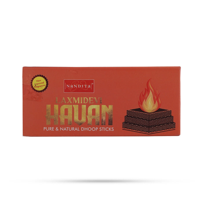 Nandita Laxmidevi Havan Pure and Natural Dhoop Sticks - 50 Gms | Sambrani Sticks / Dhoop Batti for Pooja - Dhoop & Sambrani