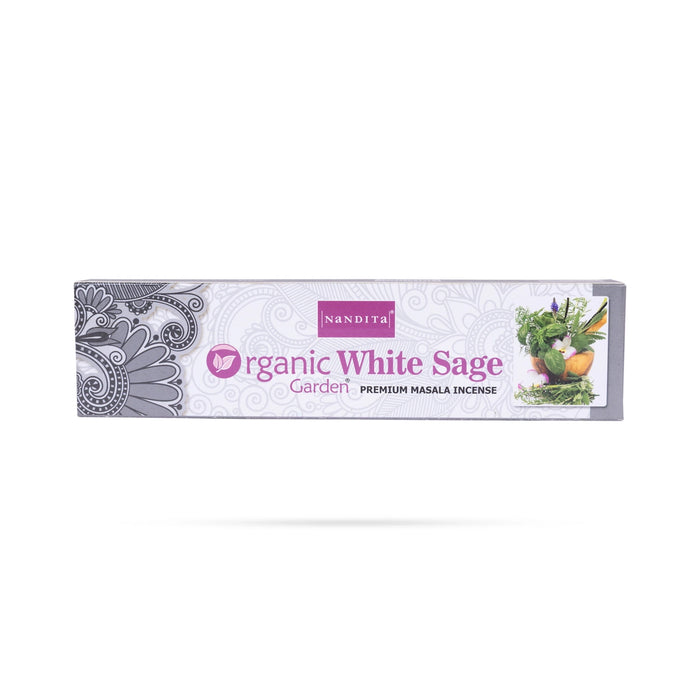 Organic White Sage Garden Premium Masala Incense Sticks | Agarbatti/ Agarbathi/ Scent Sticks For Pooja - Agarbatti & Incense