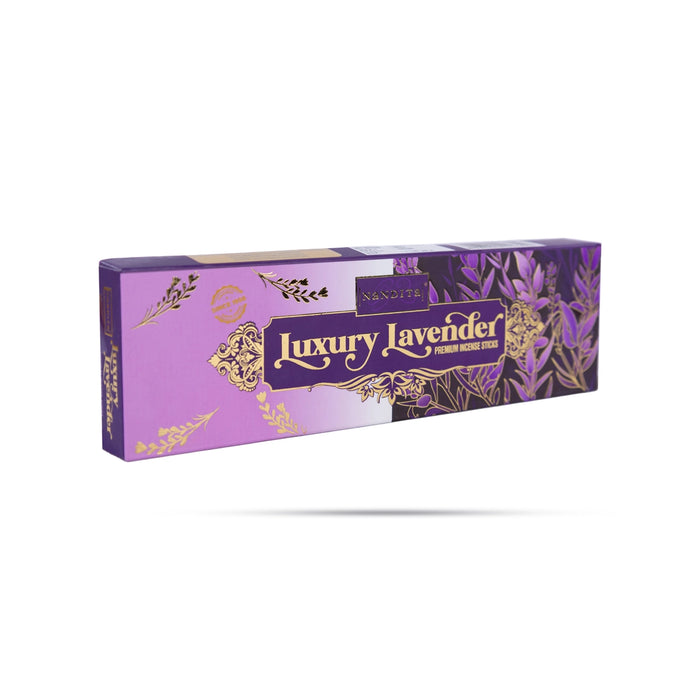 Nandita Luxury Lavender Premium Incense Sticks - 100 Gms | Agarbatti/ Scent Sticks / Agarbathi For Living room & Pooja Space