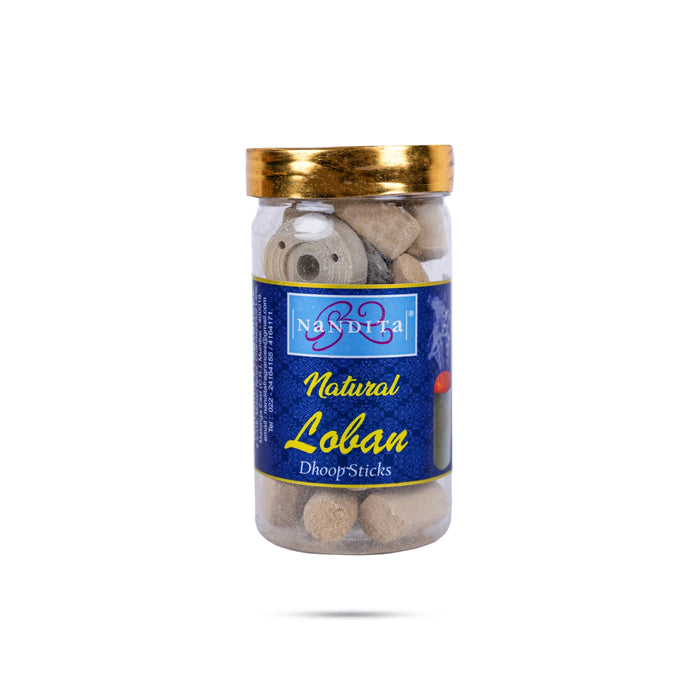 Nandita Natural Loban Dhoop Sticks Jar - 100Gms | Dhoop Batti/ Sambrani Dhoop for Pooja
