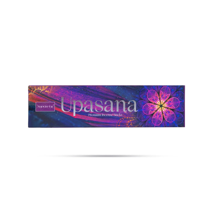 Nandita Upasana Premium Incense Sticks - 50 Gms | Calming Aroma for Pooja, Yoga & Home Refreshment