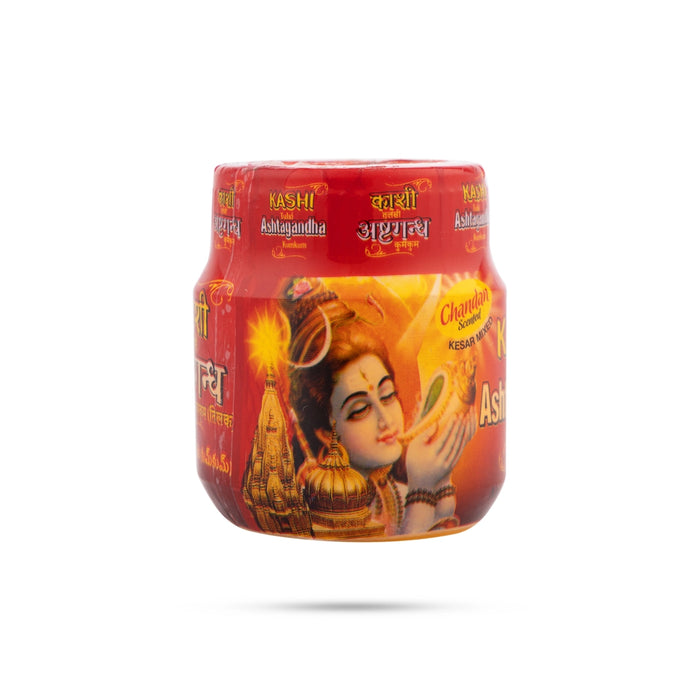 Kashi Ashtagandha Kumkum Tilak - 30 Gms | Ashtaganda Kumkum Tika - Turmeric & Kumkum