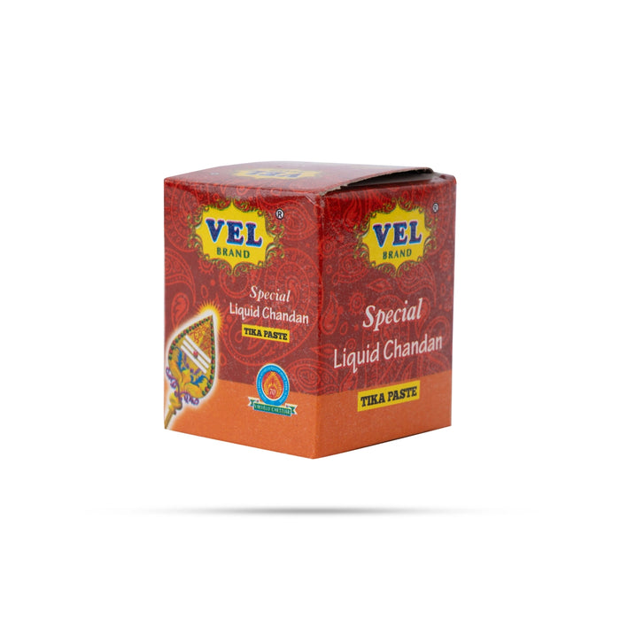 Vel Special Liquid Chandan Tika Paste - 70 Gms | Sandalwood Paste/ Chandan Paste for Daily Pooja - Chandan
