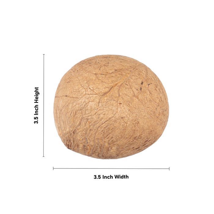 Dry Coconut - 100 Gms | 3.5 x 3.5 Inches/ Kopparai Thengai/ Nariyal Khopra for Pooja