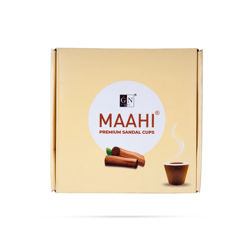 Kangaroo Maahi Premium Sandal Cups - 10 Pcs | Dhoop Cup/ Chandan Fragrance Sambrani Cup/Guggal Dhoop for Pooja - Dhoop & Sambrani