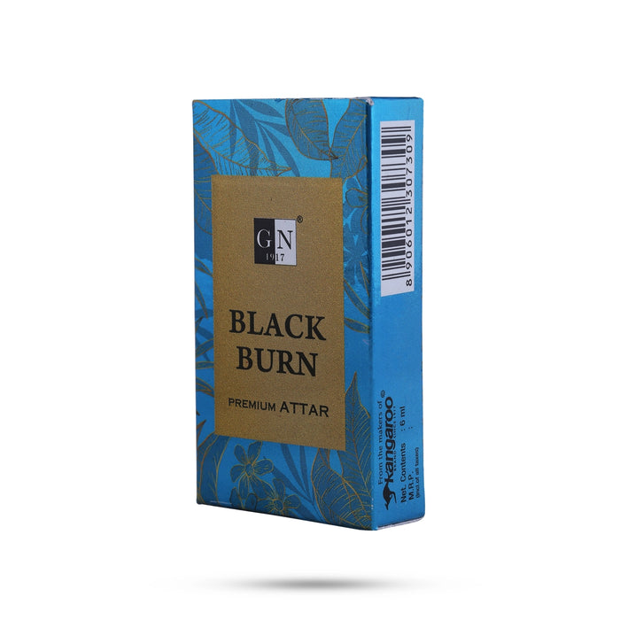 Kangaroo Black Burn Premium Attar Roll On - 6ml | Aromatic Scent Oil for Men & Women