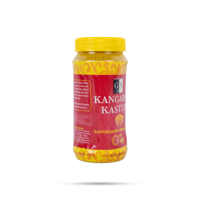 Kangaroo Kasturi Manjal Jar - 150 Gms | Herbal Powder/Kasturi Turmeric Powder/Haldi Powder Use For Glowing Skin