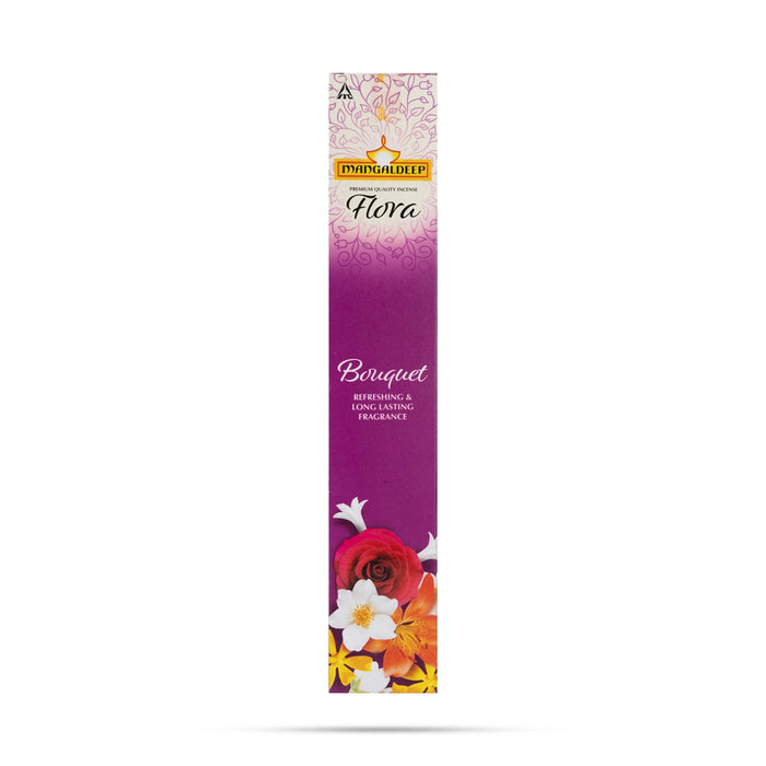 Mangaldeep Flora Bouquet Premium Quality Incense Sticks - 14 Gms | Long Lasting Fragrance Agarbatti for Pooja - Agarbatti & Incense