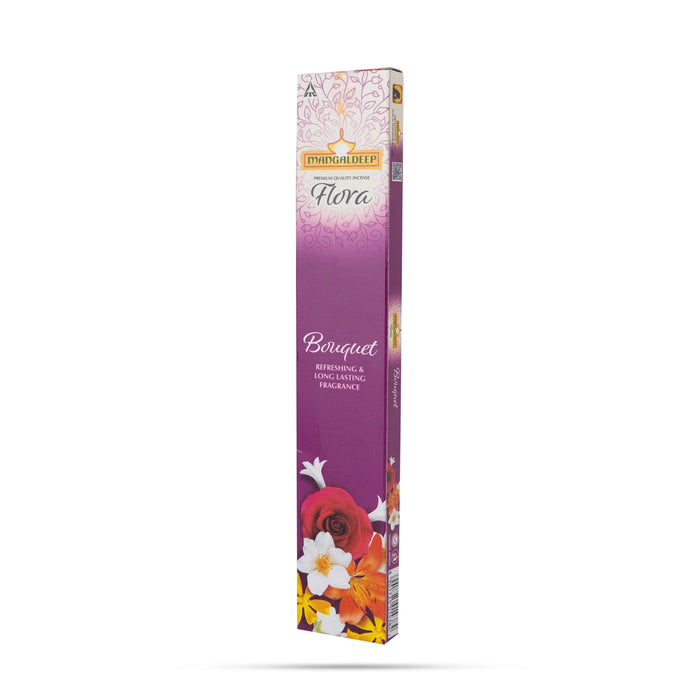 Mangaldeep Flora Bouquet Premium Quality Incense Sticks - 14 Gms | Long Lasting Fragrance Agarbatti for Pooja - Agarbatti & Incense